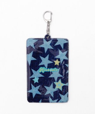 WEGO 【痛バ＆推し活グッズ】デニムグラフィックカードホルダーキーホルダー 柄4