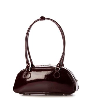 UNBILLION カシュカシュ cachecache / 横長エナメルボストン ワイン