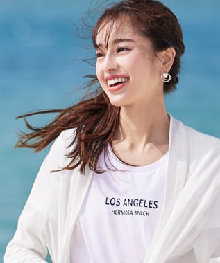 Tiaclasse 捻じりフープパール付きピアス シルバー