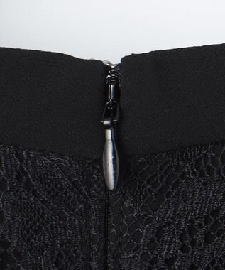 ANY SIS 【洗える】レーシーケープ ドレス ブラック