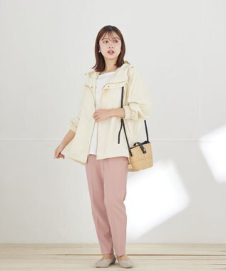 Tiaclasse 【おのののかさん着用】とろみカラーテーパードパンツ ピンク