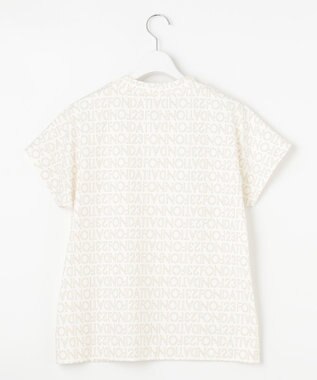 23区GOLF 【WOMEN】【23Fondation/WEB&一部店舗限定】ロゴ総柄 モックネックシャツ ホワイト系5