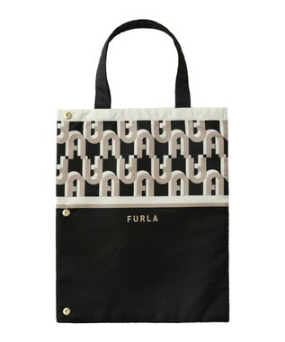 MOONBAT FURLA 傘袋 折りたたみ傘用 アーチロゴ／内側吸水生地 ブラック