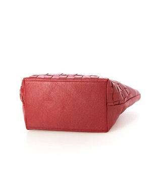 UNBILLION アトランタ ATLANTA / 牛革メッシュ手提げトート レッド