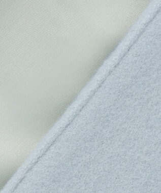 J.PRESS LADIES L ショートビーバー フーデット コート アクアブルー系