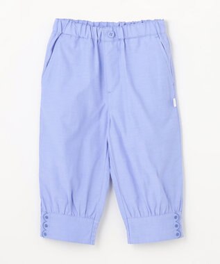 組曲 KIDS 【110-140㎝】 クロップドカフスパンツ サックスブルー