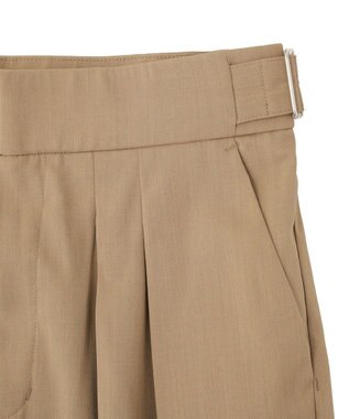 Green Parks タックワイドパンツ Mocha