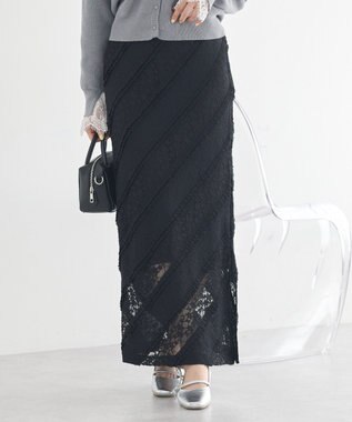 earth music&ecology 総レースナロースカート