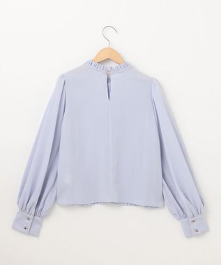 SHARE PARK LADIES プリーツジョーゼットブラウス ライラック系