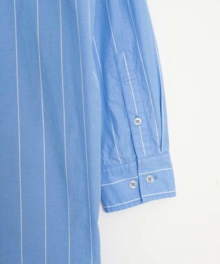 WEGO ストライプロングシャツ ブルーストライプ