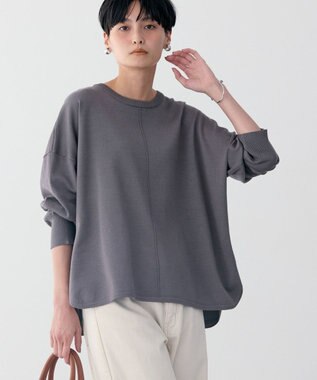 AMERICAN HOLIC センターシームラウンドニットプルオーバー Charcoal Gray