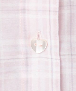 ANY KIDS シアーチェックシャツ ピンク