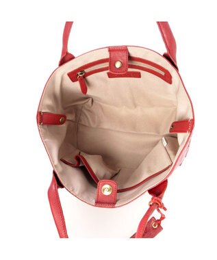 UNBILLION アトランタ ATLANTA / 牛革メッシュ手提げトート レッド