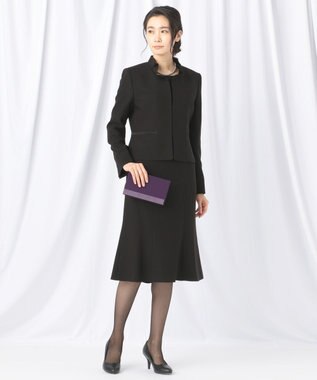 自由区 FORMAL 【襟華やか】エレガント ジャケット＋ワンピース ブラック系