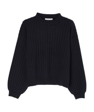 Green Parks リブニットプルオーバー Navy