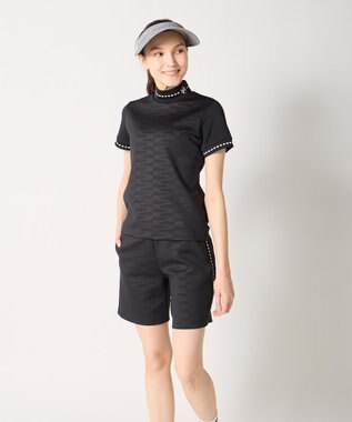 FILA GOLF／marie claire 【Marie claire sports】モックネックシャツ ブラック