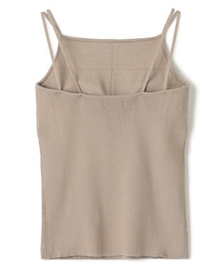 uncrave リブニット カップ付きキャミソール グレージュ