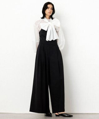 NAVE 【Nave・洗える】スパントロ ビスチェオールインワン ブラック系