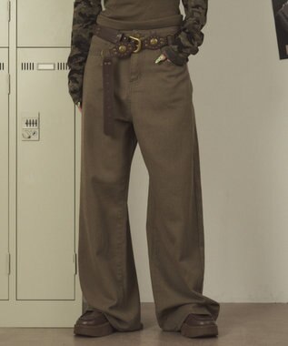 WEGO ウォッシュドワイドパンツ