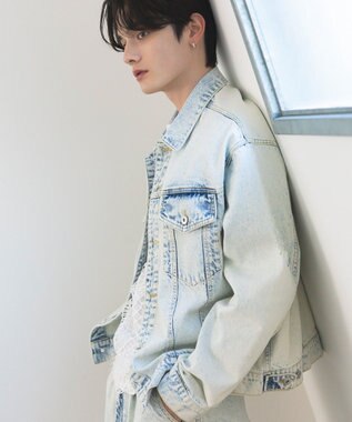 CRAFT STANDARD BOUTIQUE ハイブリーチケミカル加工デニムジャケット Light Indigo