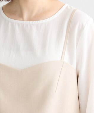 Green Parks ＳＥＴ２点　ビスチェ＋チュニック Ecru