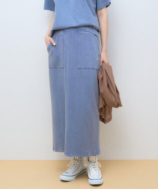 AMERICAN HOLIC DISCUS 加工裏毛ナロースカート Blue