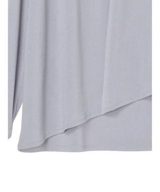 Green Parks ＢＰ　襟タック長袖ブラウソー Sax