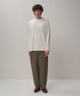 ATON SUVIN60/2 | オーバーサイズ L/S Tシャツ - UNISEX WARM WHITE