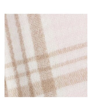 MOONBAT estaa パフィーラメストール グラデーションチェック／手洗い可 ペールピンク