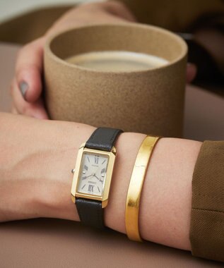 CITIZEN 【電池交換不要】レクタンギュラーウオッチ イエローゴールドEW5622-09P イエローゴールド