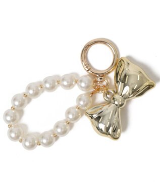 WEGO リボンフープキーホルダー ゴールド