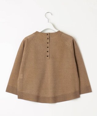 自由区 【セットアップ対応・洗える】ヴィスコースシアー ニット ブラウン系