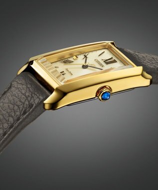 CITIZEN 【電池交換不要】レクタンギュラーウオッチ イエローゴールドEW5622-09P イエローゴールド