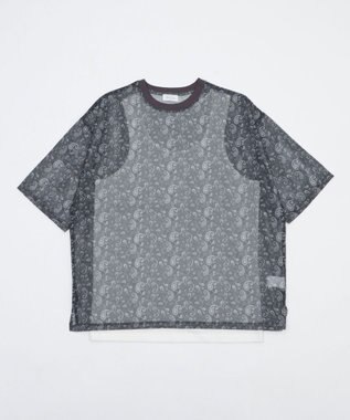 WEGO 【2点SET】メッシュパターンアンサンブルPOシャツ（SS） 柄1