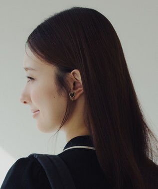TOCCA WITH HEART EARRINGS イヤリング ブラック系