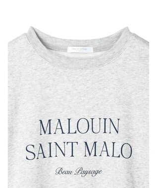 Green Parks アソートロゴ裏毛プルオーバー Light Gray Mixture