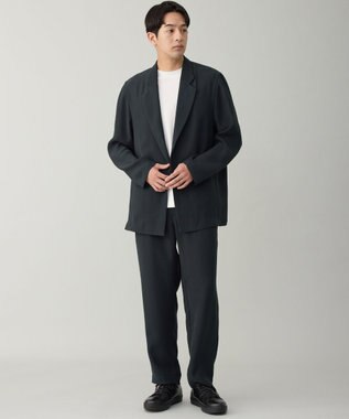 UNFILO MENS ダブルクロス イージージャケット チャコールグレー