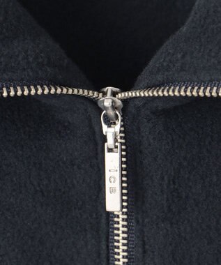 ICB L 【洗える】 トスカーナフリース ハーフジッププルオーバー ネイビー