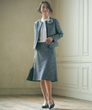 23区 サブバッグ付き 2WAYラウンド トートバッグ ブラック系