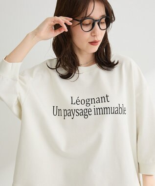 Green Parks 七分袖ロゴ裏毛プルオーバー