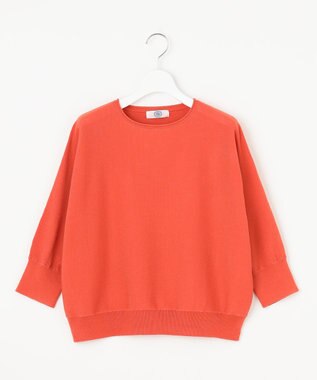 J.PRESS LADIES S 【WEB限定カラーあり・洗える・抗菌防臭】COTTON POLYESTER ドルマンスリーブ ニット 【WEB限定】オレンジ系