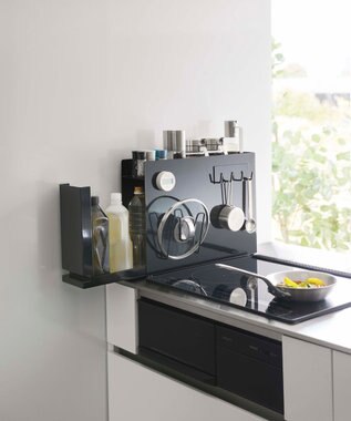 tower 隠せる調味料ラック タワー ブラック ブラック