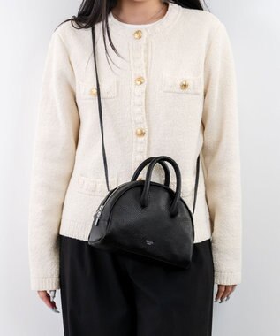 blancle シュリンクレザー 2WAY ミニボストン ブラック