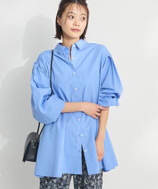 CRAFT STANDARD BOUTIQUE シワ軽減/イージーケアビッグシャツ Sax