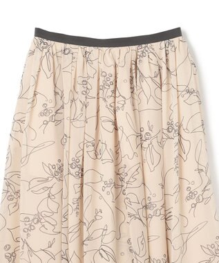 BEIGE， DRACAENA / ギャザースカート Ecru x Slate