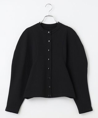 #Newans ラウンドスリーブカーディガン ブラック