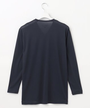 23区GOLF 【MEN】【吸水速乾・UVケア】30デニール 無地Vネックインナーシャツ ネイビー系