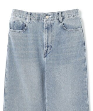 BEIGE， 【洗える】VICTOR / ワイドデニムパンツ L.Indigo