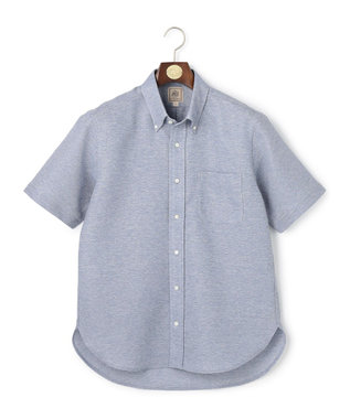 J.PRESS MEN 【WEB・一部店舗限定】ブリーザブルレノクロス 半袖シャツ / B.D. ダルブルー系