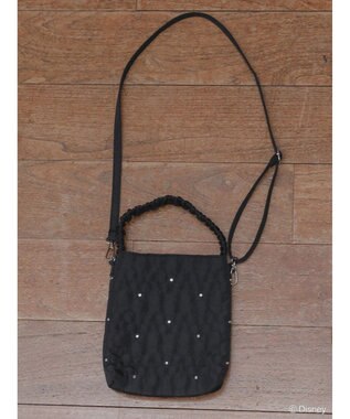 Green Parks ミッキーフレンド／キルティングビジューバッグ Black